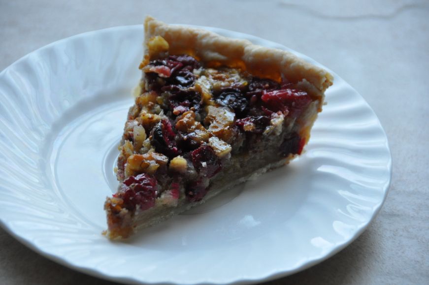 Maple-Walnut Cranberry Pie