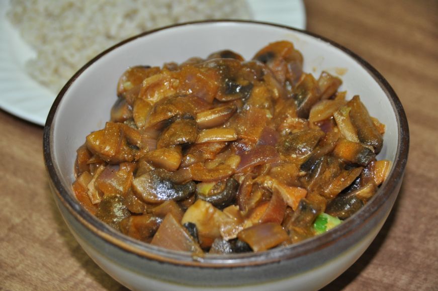 Mushroom Stroganoff with Cabbage Noodles 