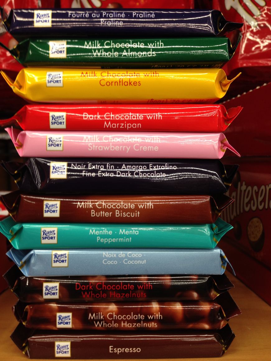 Product Review: Ritter Sport Chocolate | Tangled Up In Food