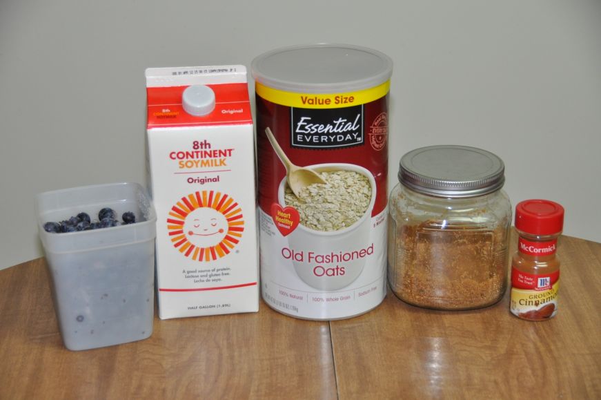Overnight Blueberry Oats Ingredients