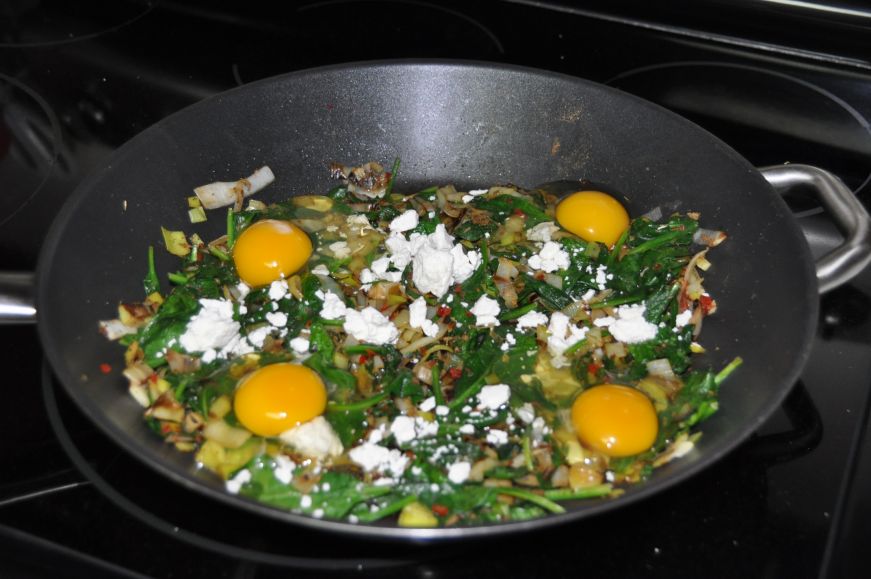 Green Shakshuka Before Baking