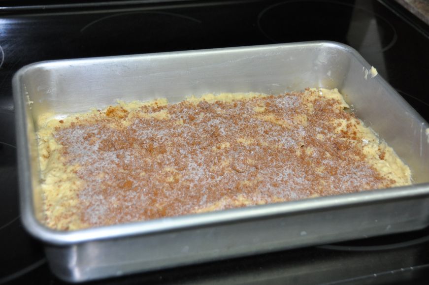 Sour Cream Coffee Cake Before Baking