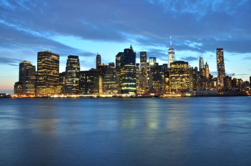 View of Manhattan from Brooklyn Bridge Park