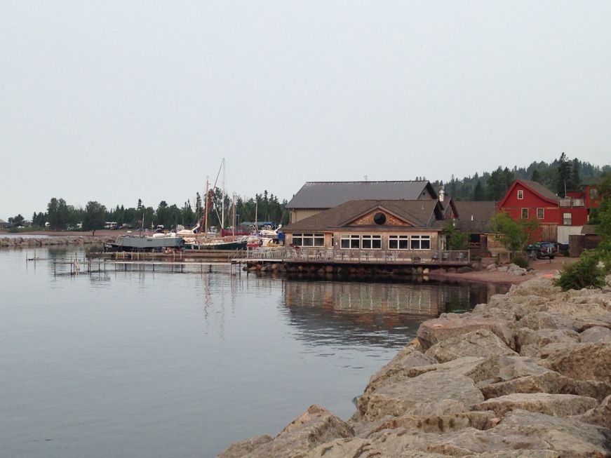 Angry Trout Cafe, on the Grand Marais harbor