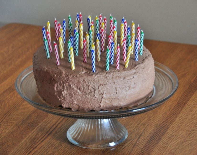 Chocolate Cake with Whipped Cream Frosting