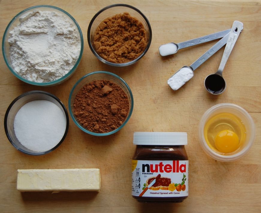 Nutella Cookies Ingredients