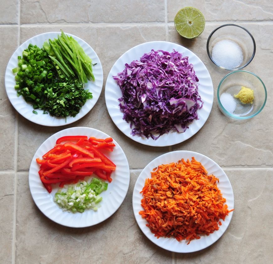 Asian Coleslaw Ingredients