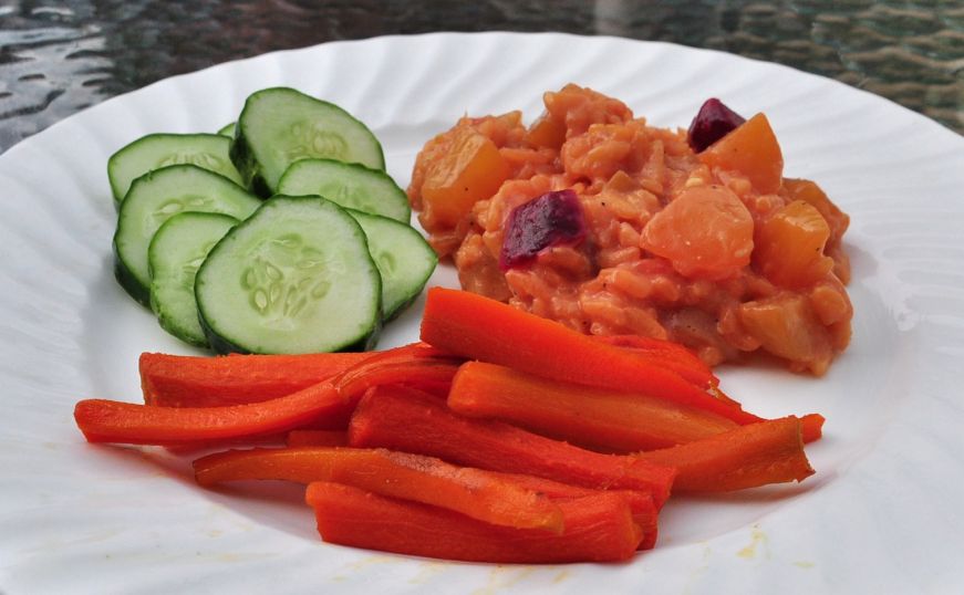 Spicy Maple Roasted Carrots 