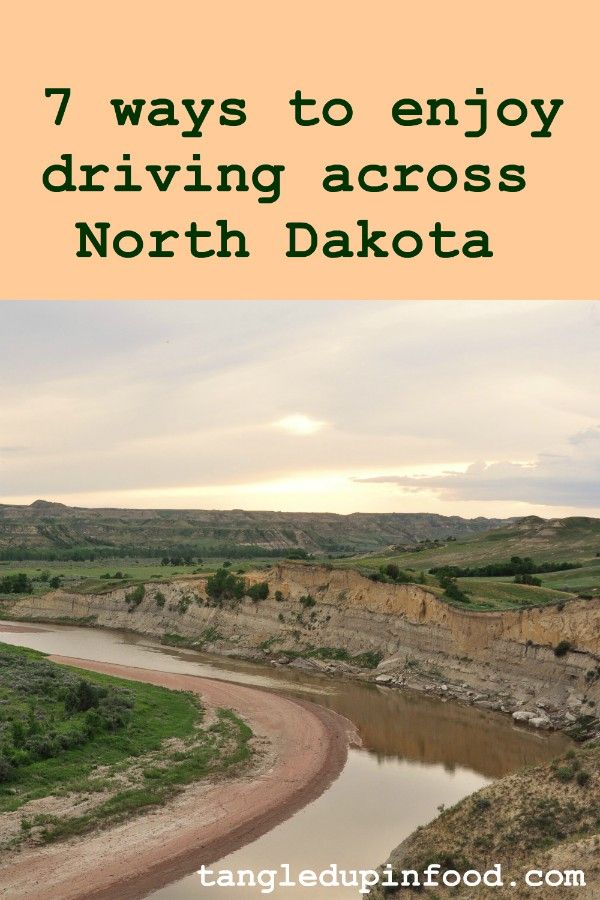 7 ways to enjoy driving across North Dakota Pinterest image