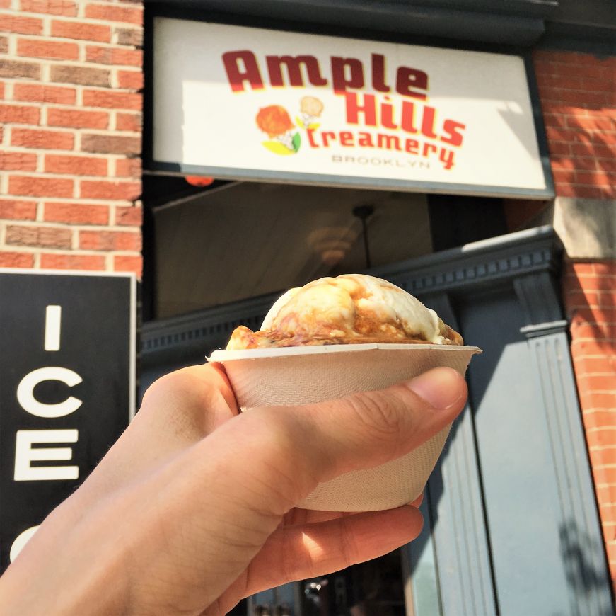 Ample Hills Creamery Outside Sign with Ice Cream