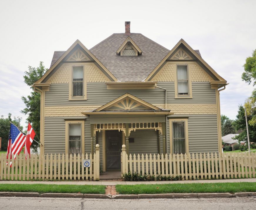 Exterior of Bedstemor's House, Museum of Danish America, Elk Horn, Iowa