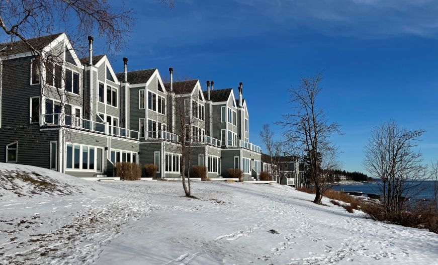 Exteriors of units at Bluefin Bay