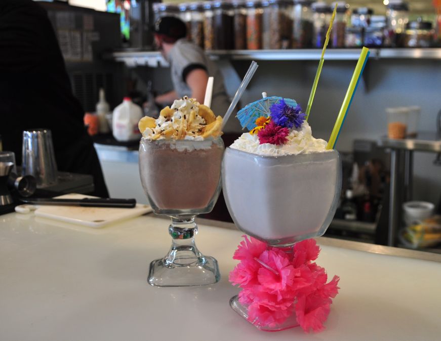 Boozy ice cream drinks at Can Can Wonderland