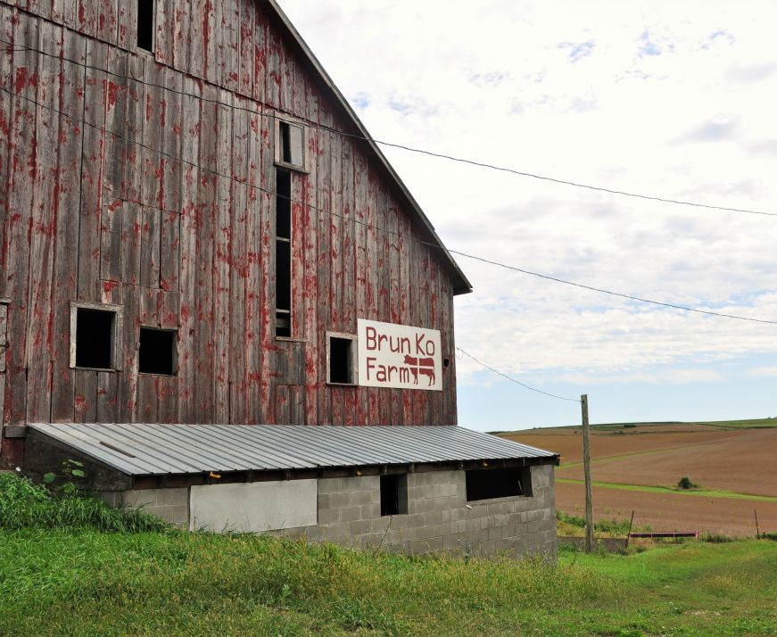 Barn at Brun Ko Farm, Elk Horn, Iowa