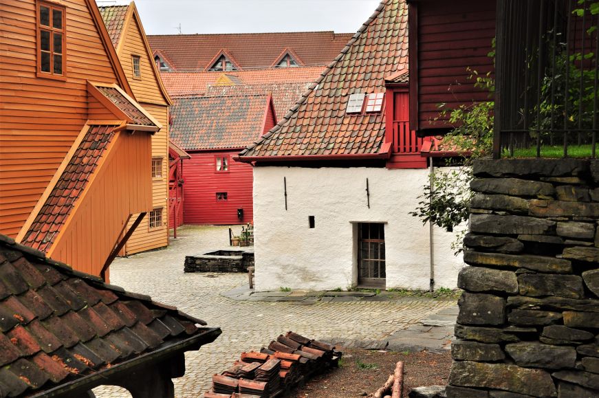 Courtyard in Bryggen, Bergen