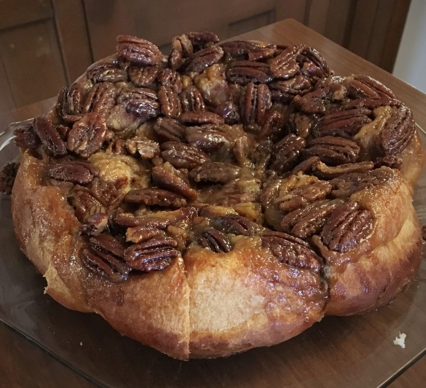 Caramel pecan rolls, Die Heimat Country Inn, Amana Colonies