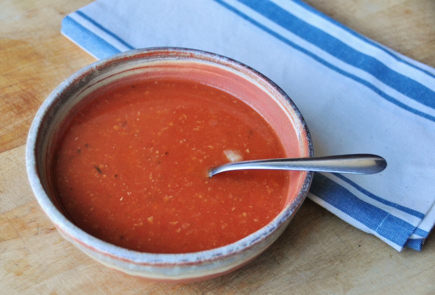 Chickpea Tomato Soup with Fresh Rosemary 