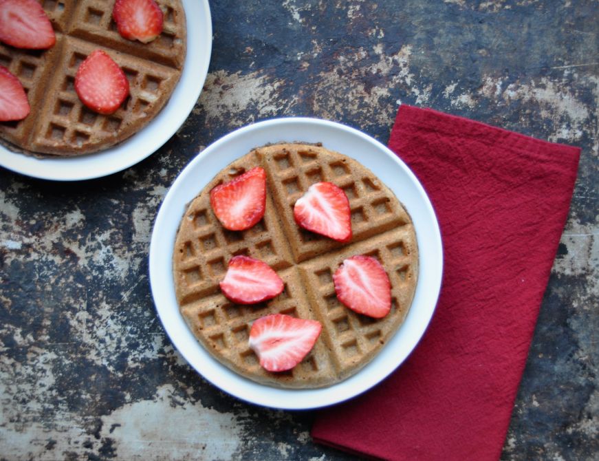 Better-for-you Chocolate Waffles 