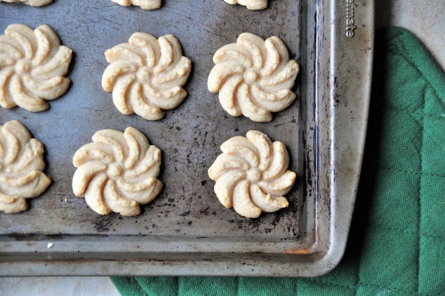 Cinnamon Orange Spritz Cookies