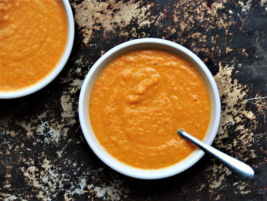 Coconut Carrot Soup with Garam Masala