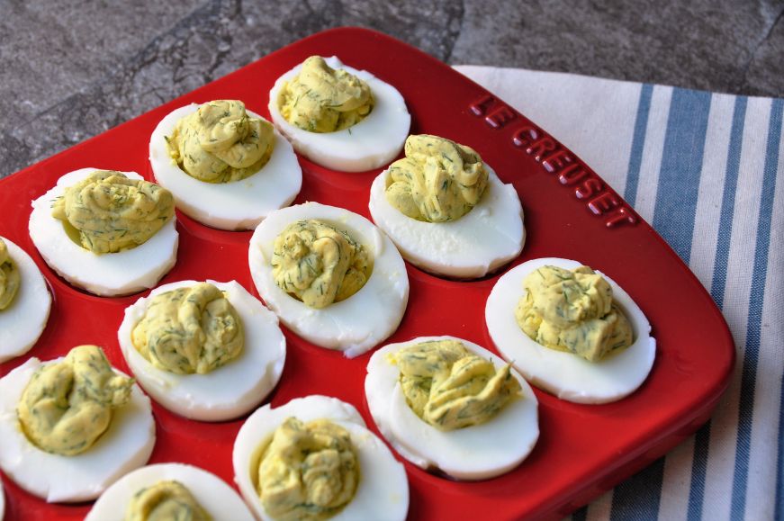 Deviled Eggs with Yogurt and Dill