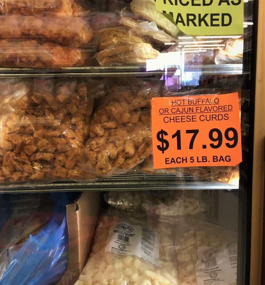 Five pound bag of cheese curds Mike's Discount Foods Five pound bag of cheese curds Mike's Discount Foods