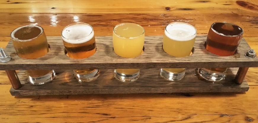 Flight at Rock County Brewing Company, Janesville