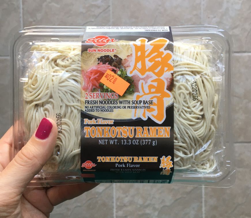 Package of fresh ramen noodles