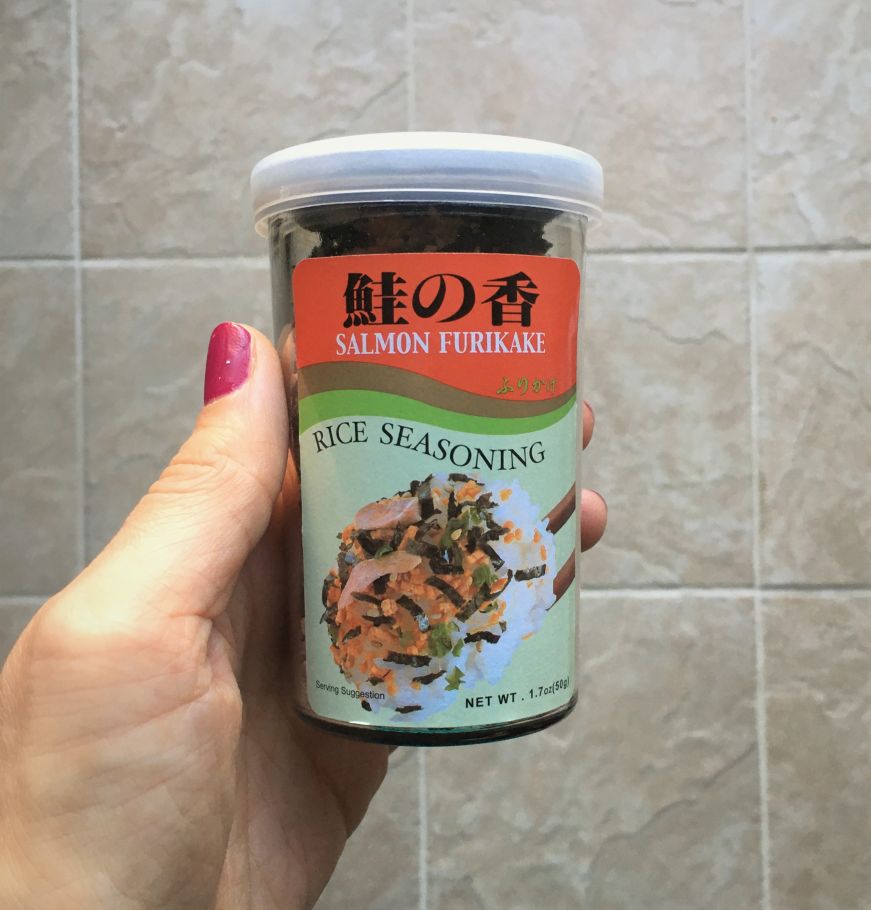 Jar of furikake rice seasoning