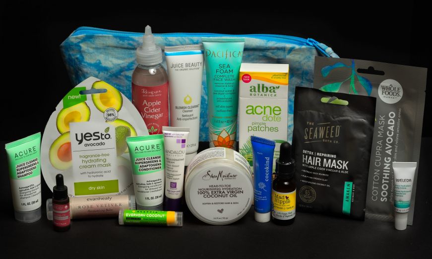 Glow Up Beautiful: 2021 Whole Foods Beauty Bag Various sample-sized beauty products