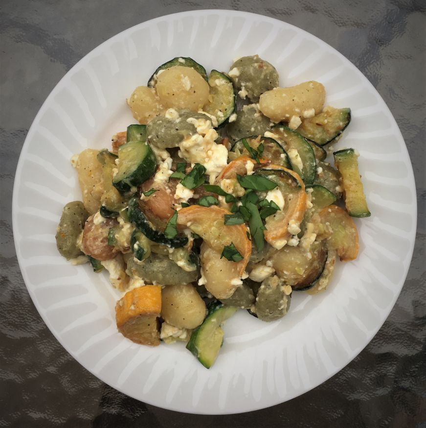 Gnocchi with Zucchini and Feta