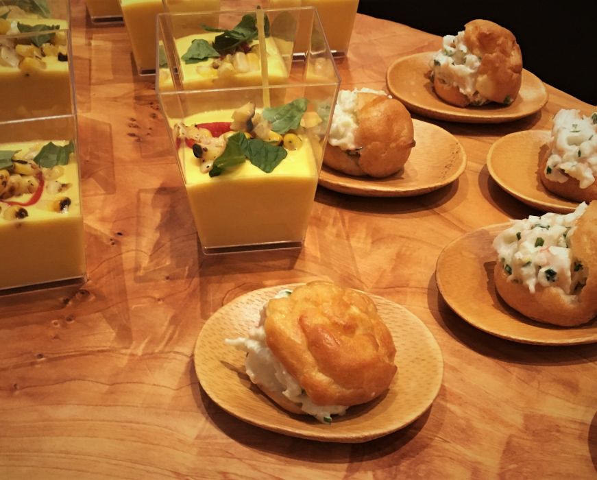 Gulf shrimp salad profiteroles, Balise Tavern Gulf shrimp salad profiteroles, Balise Tavern