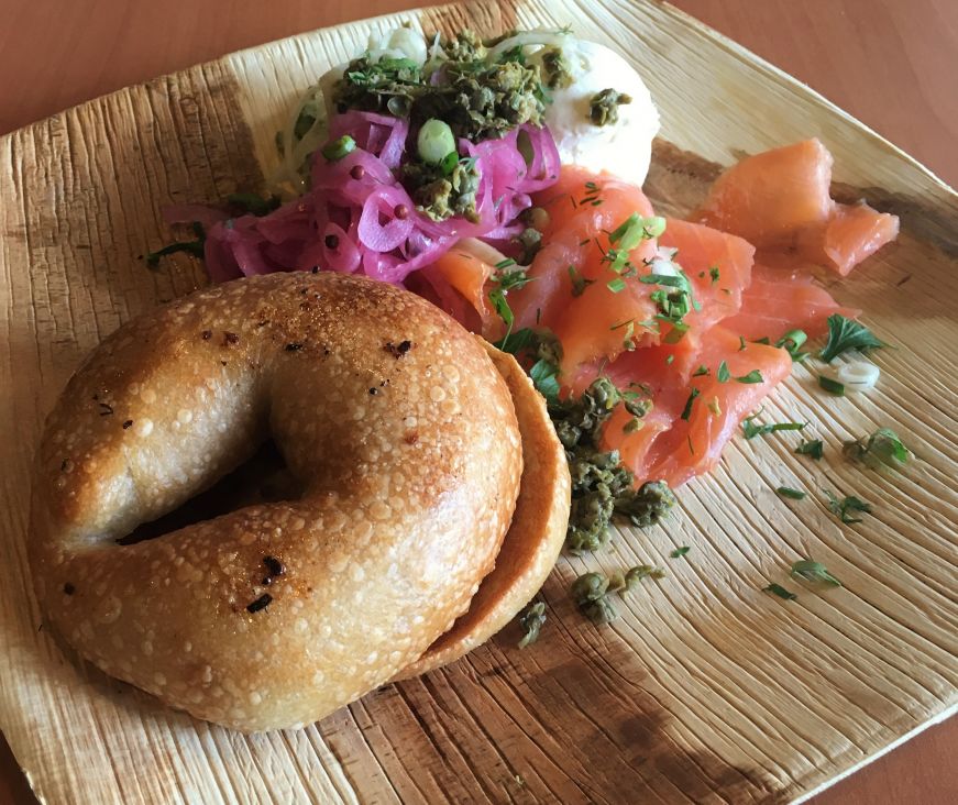 Iceland bagel platter, BernBaum's, Fargo