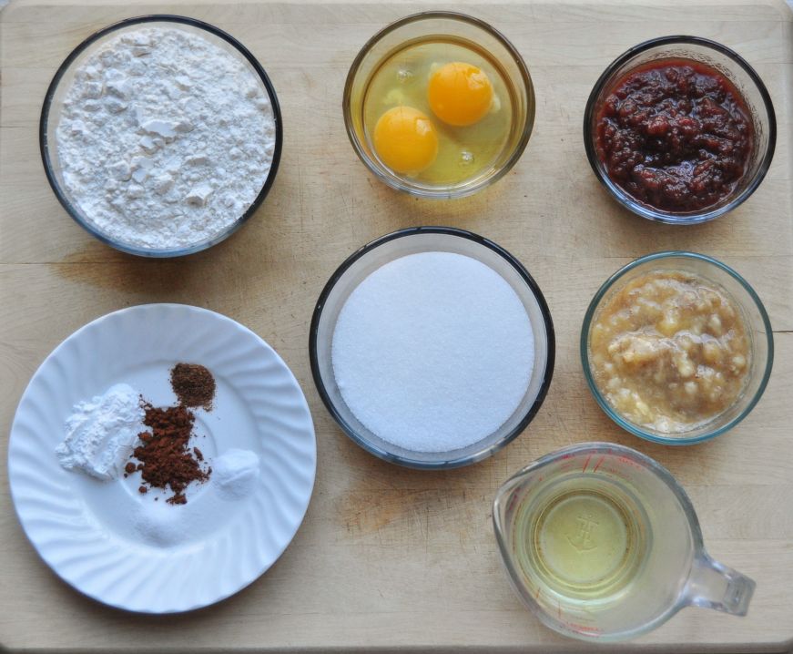 Apple Butter Banana Bread Ingredients