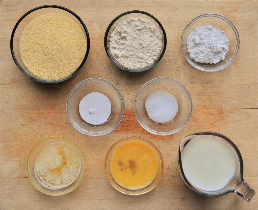 Buttermilk Corn Muffins Ingredients