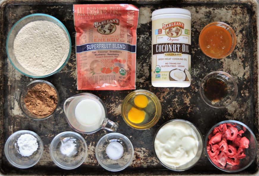 Chocolate Strawberry Bread Ingredients