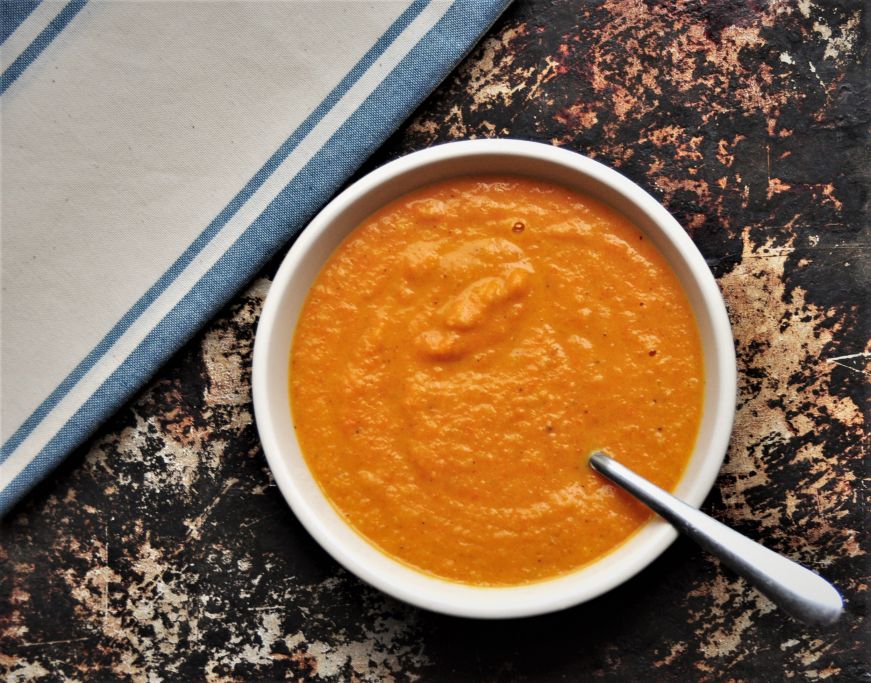 Coconut Carrot Soup with Garam Masala