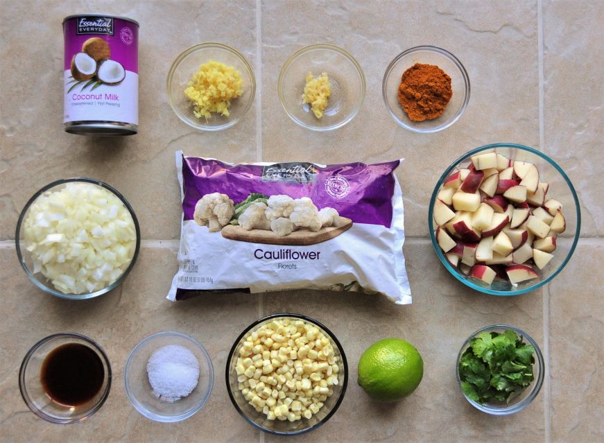 Curried Cauliflower Chowder Ingredients
