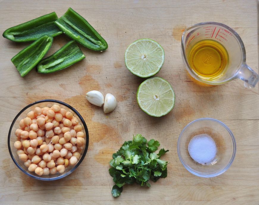 Roasted Jalapeno Hummus Ingredients