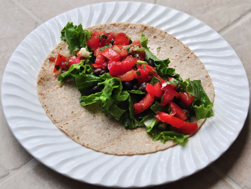 Taco with Fresh Salsa