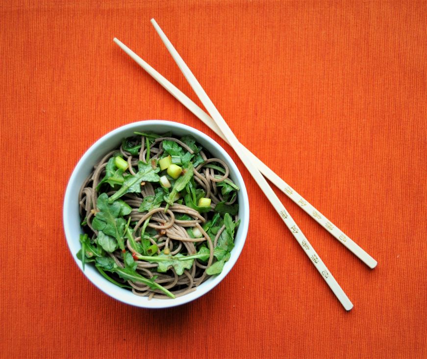 Soba Noodle and Arugula Salad