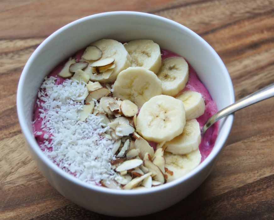 Strawberry Flax Smoothie Bowl