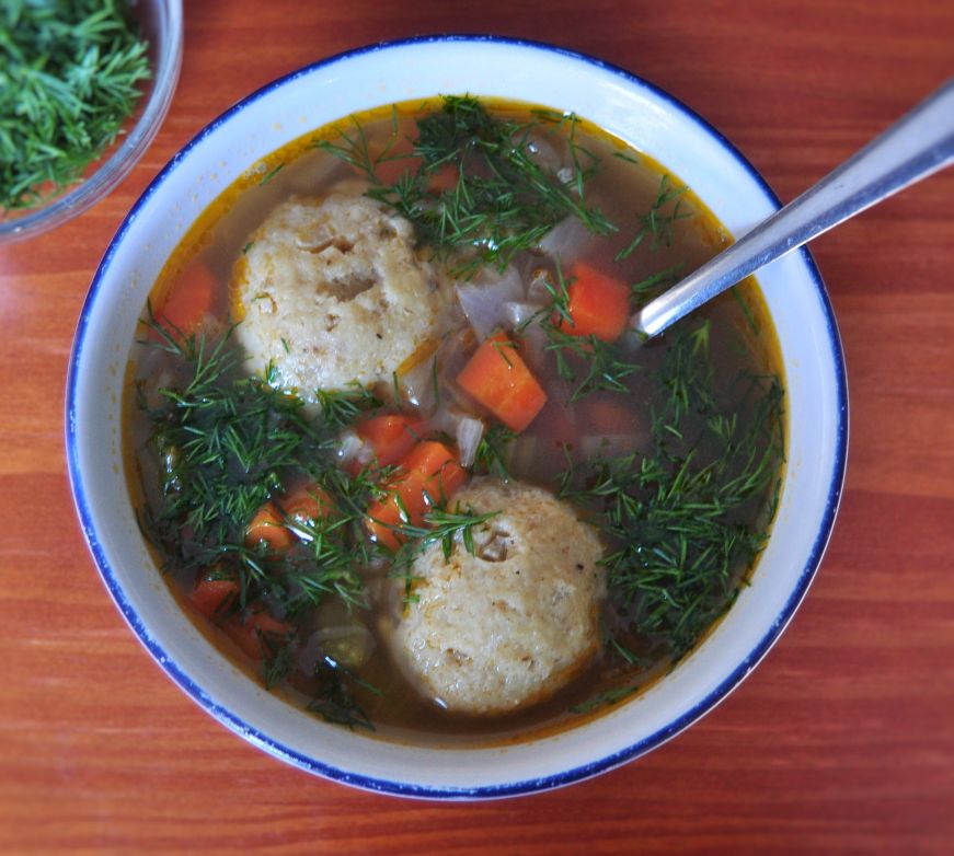 Vegetarian Matzo Ball Soup