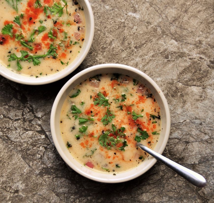 Yogurt Barley Soup 