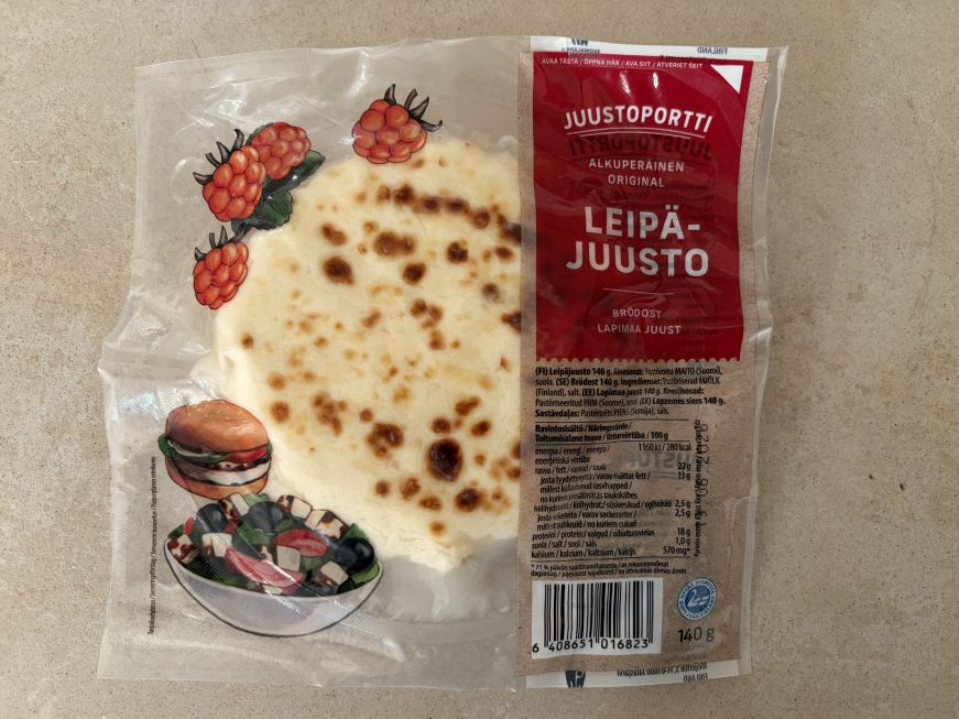 Package of bread cheese