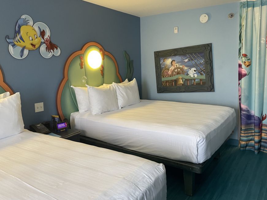 Little Mermaid-themed hotel room
