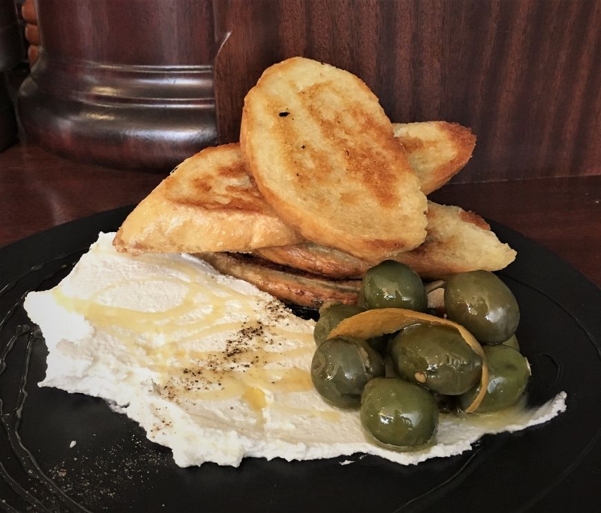 Marinated olives, Butterhorn, Bismarck Marinated olives, Butterhorn, Bismarck