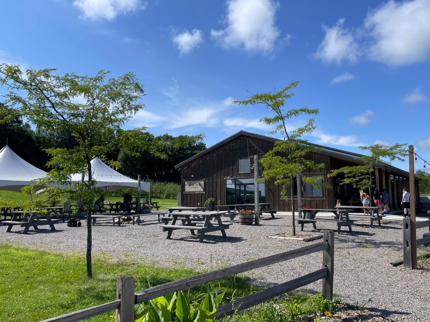 Milk & Honey Ciders taproom and patio