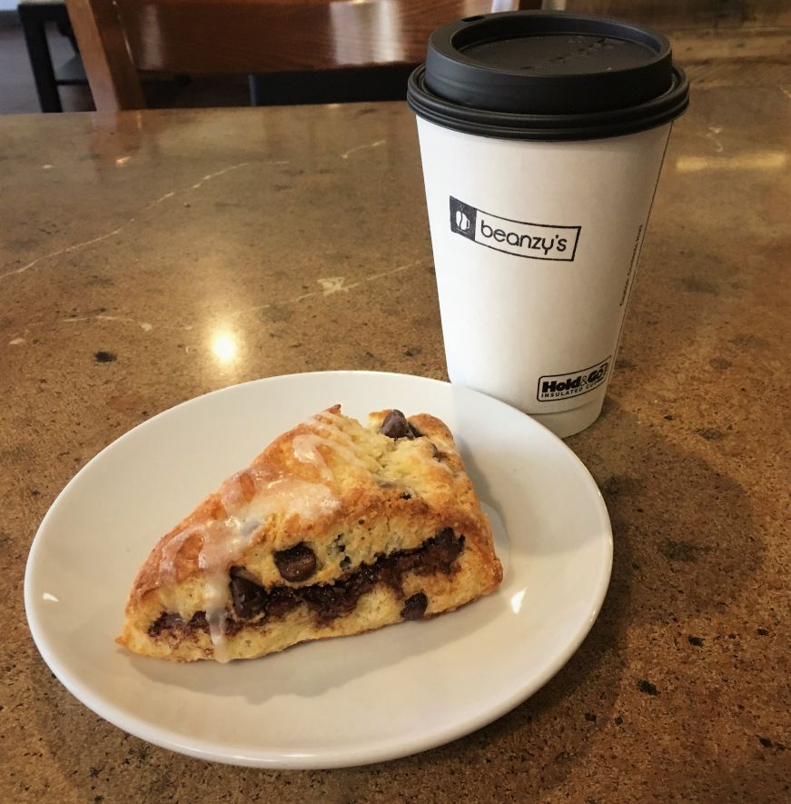 Nutella scone, Beanzy's, Mason City