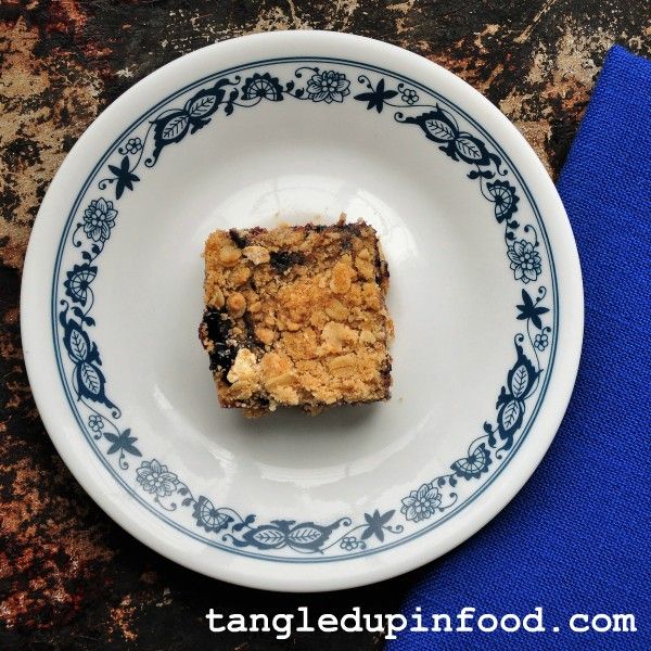 Oatmeal Streusel Blueberry Jam Bars Pinterest Image